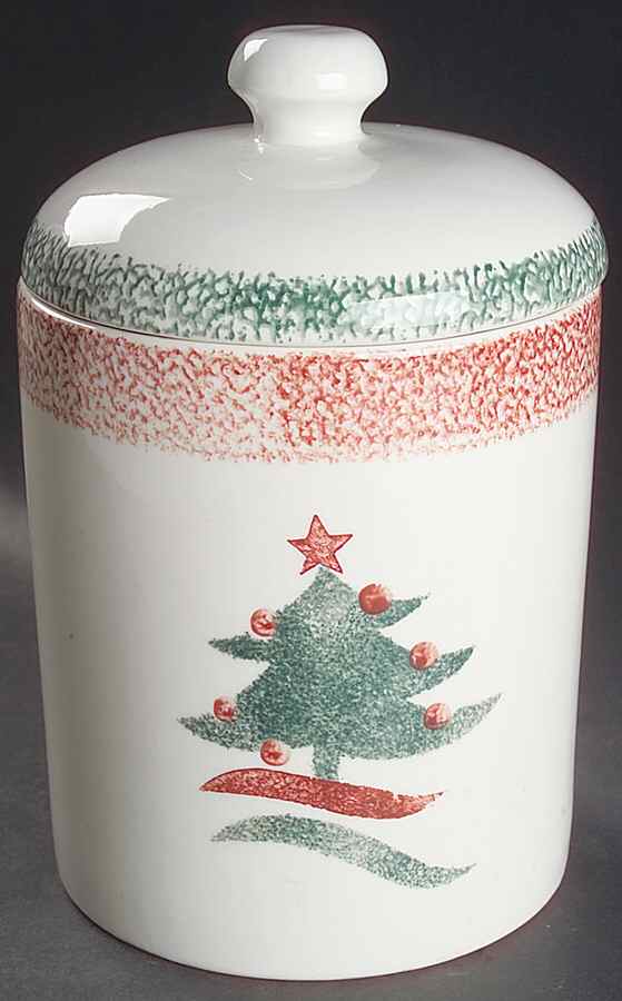 Christmas Star Extra Large Canister & Lid by Gibson Designs-1