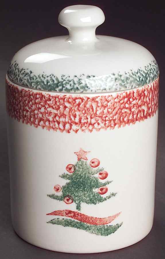 Christmas Star Small Canister & Lid by Gibson Designs-1