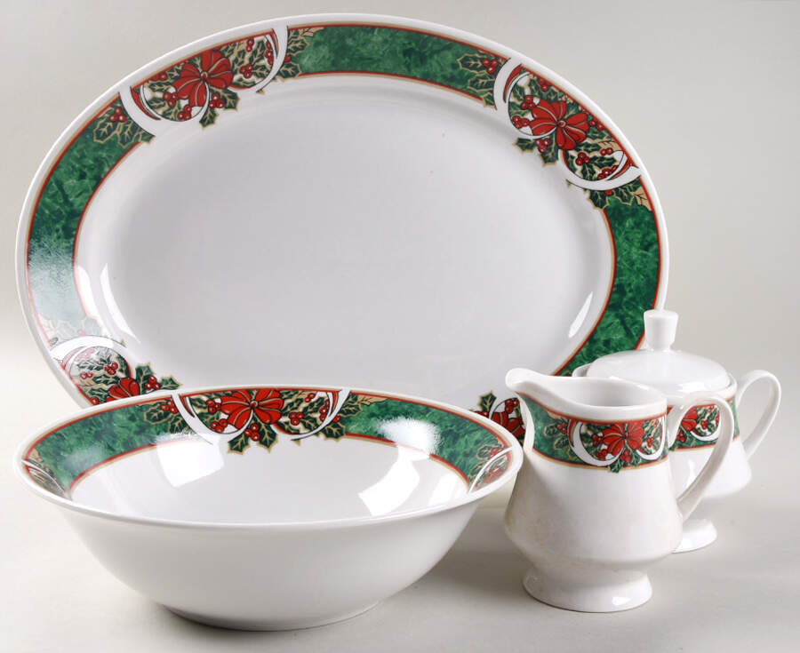 Marble Holly 5 Piece Hostess Set by Gibson Designs-1