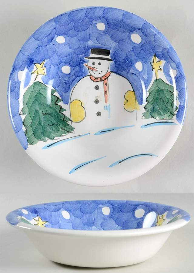 Frosty Snowman Coupe Soup Bowl by Gibson Designs-1