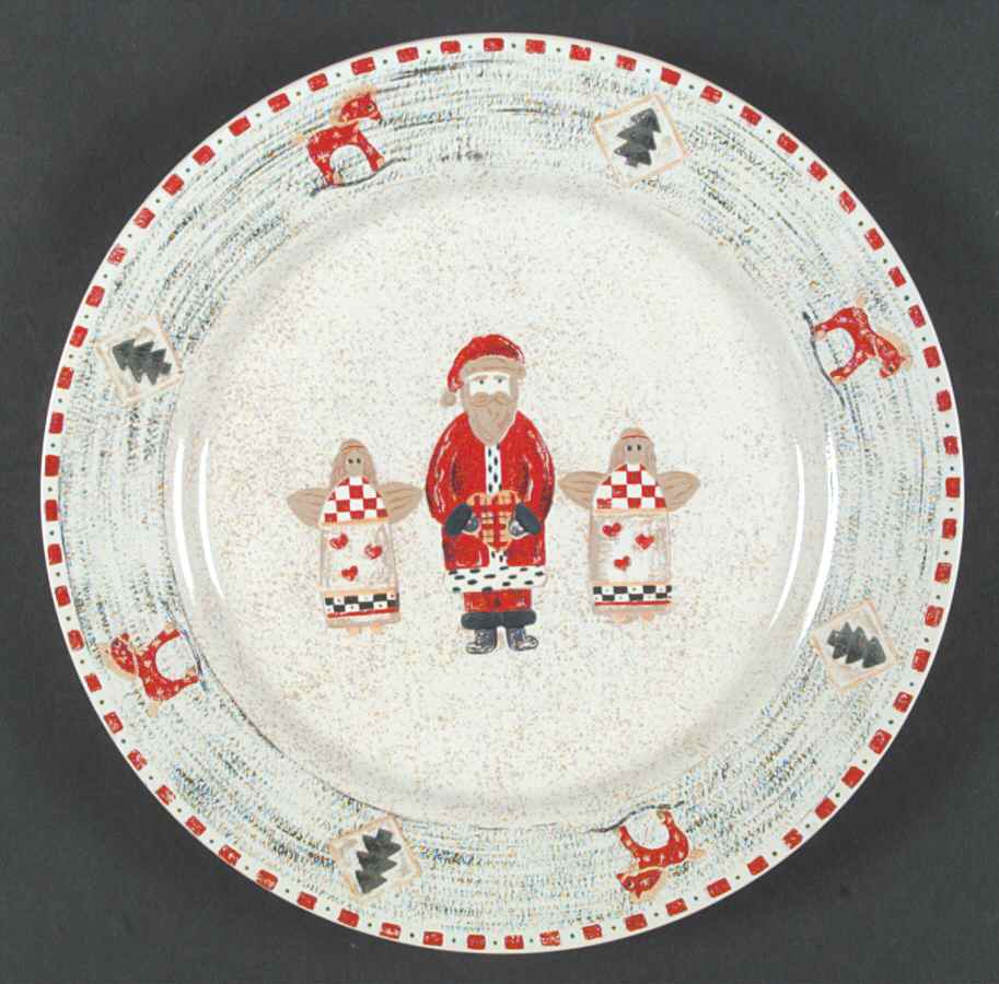 Santa's Angels Dinner Plate by Gibson Designs-1