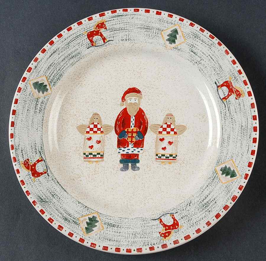Santa's Angels Salad Plate by Gibson Designs-1