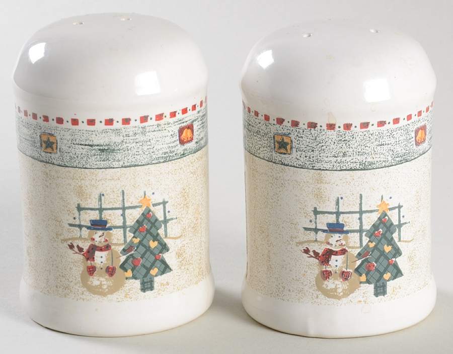 Snowman Salt & Pepper Set by Gibson Designs-1