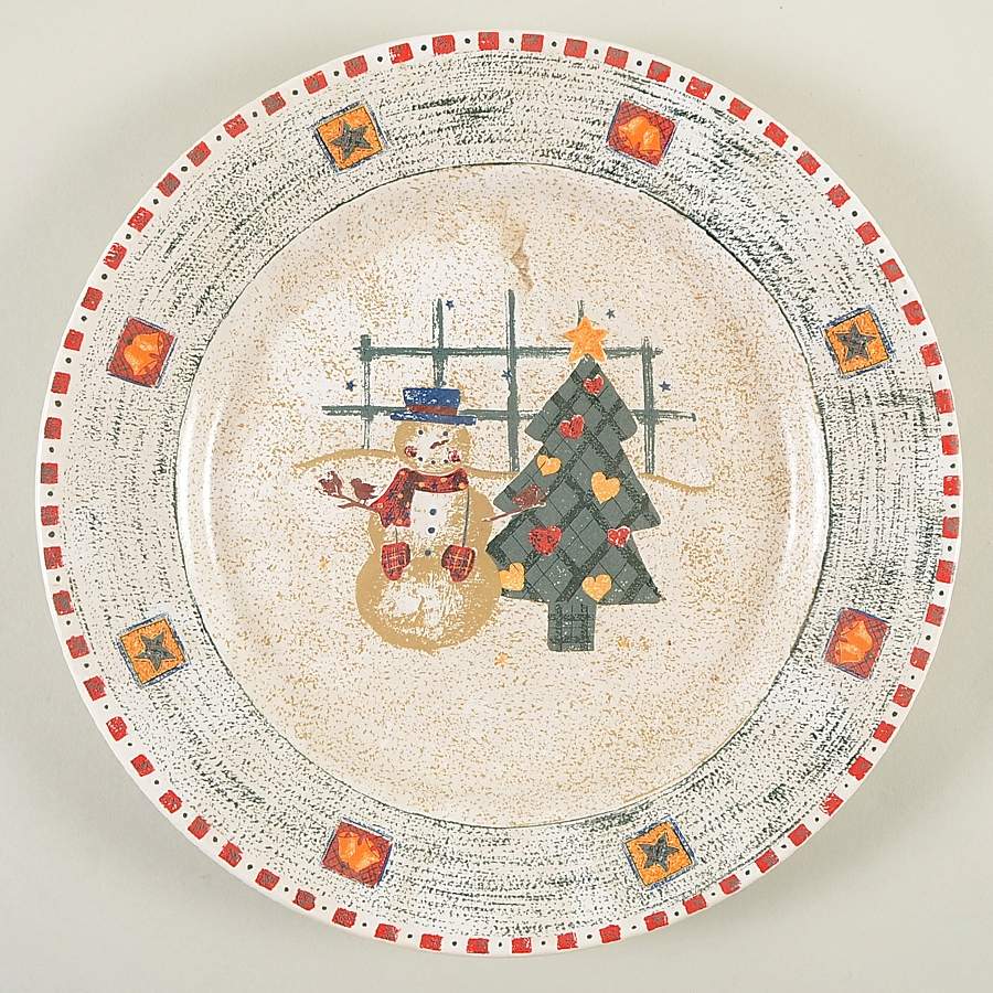 Snowman 12" Chop Plate (Round Platter) by Gibson Designs-1