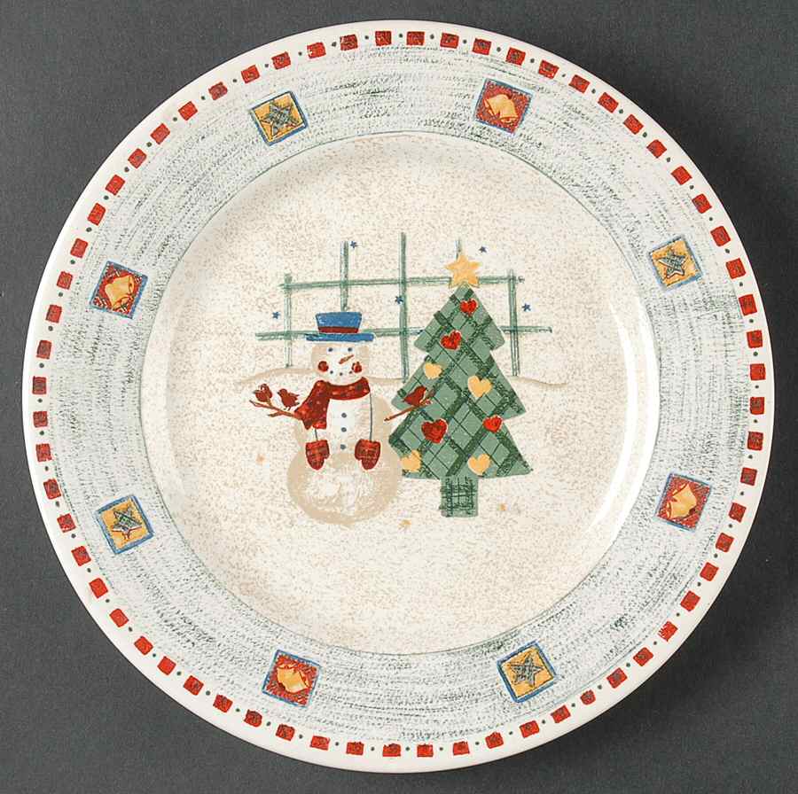 Snowman Salad/Dessert Plate by Gibson Designs-1