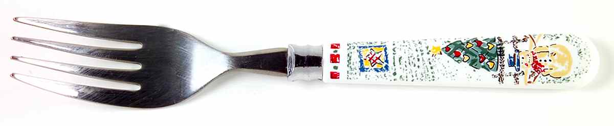 Snowman Individual Salad Fork by Gibson Designs-1