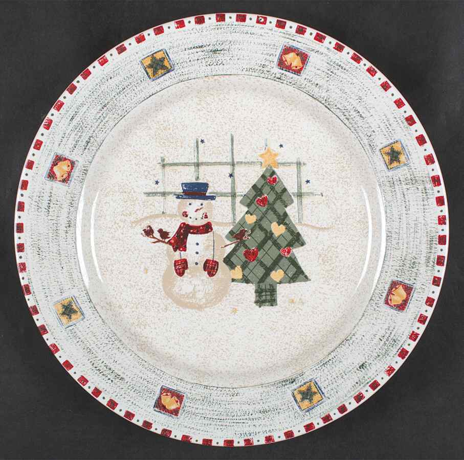 Snowman Dinner Plate by Gibson Designs-1