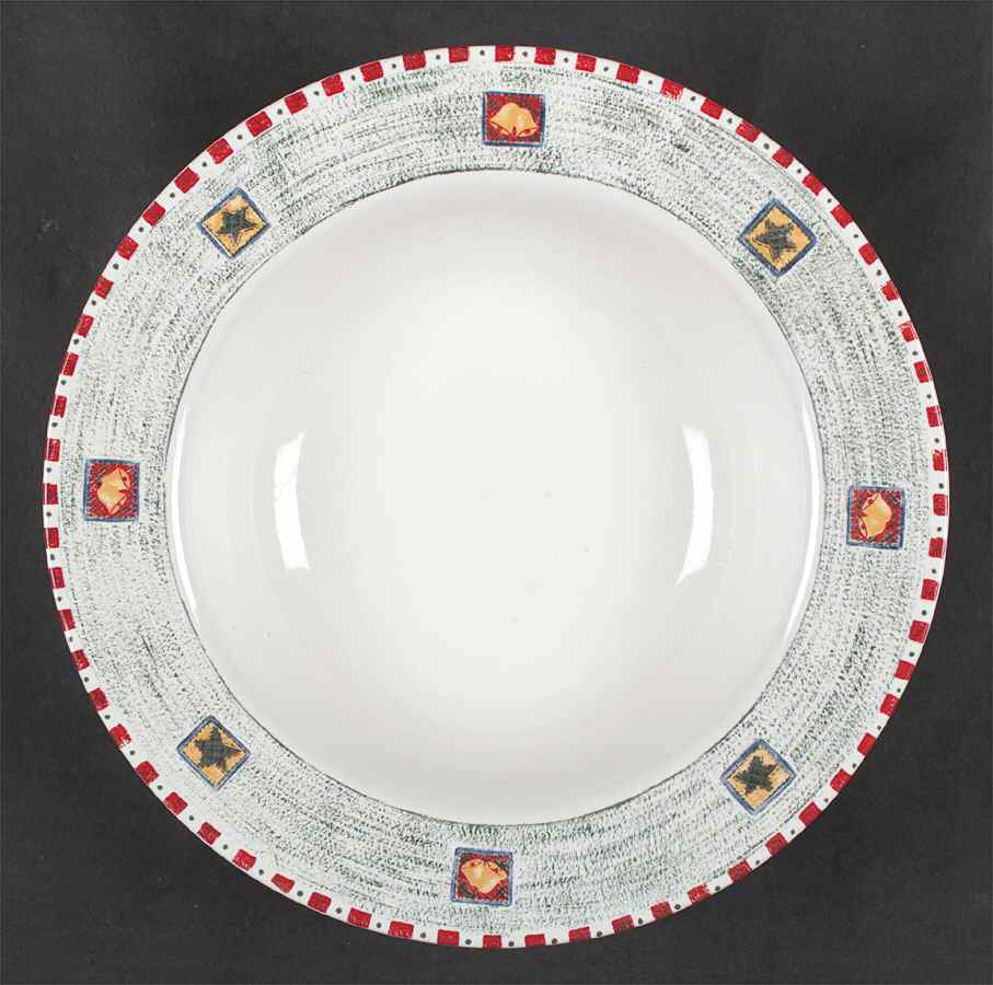 Snowman Large Rim Soup Bowl by Gibson Designs-1