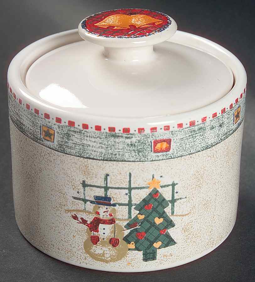 Snowman Sugar Bowl & Lid by Gibson Designs-1