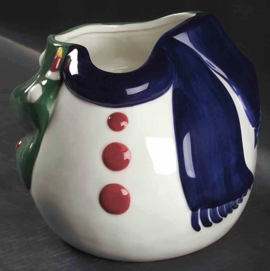Festive Red Snowman Figural Cookie Jar No Lid by Gibson Designs-1