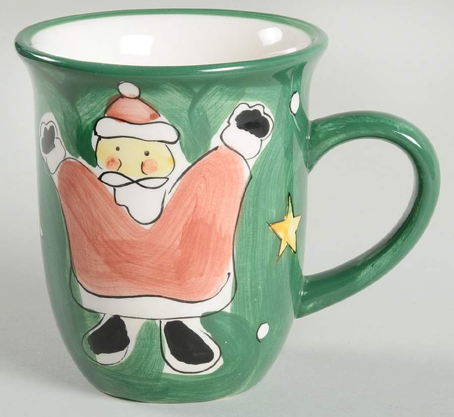Festive Green Santa Mug by Gibson Designs-1