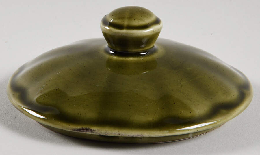 Colonial Classic Moss Green Lid for Sugar Bowl by Grindley-1