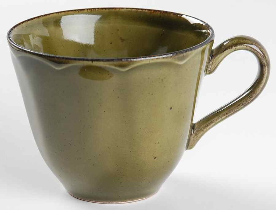Colonial Classic Moss Green Flat Cup by Grindley-1