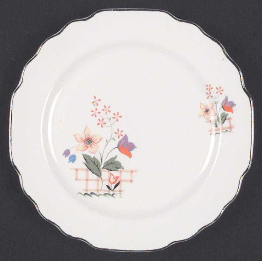 Gaylea (Lido, White) Bread & Butter Plate by WS George-1