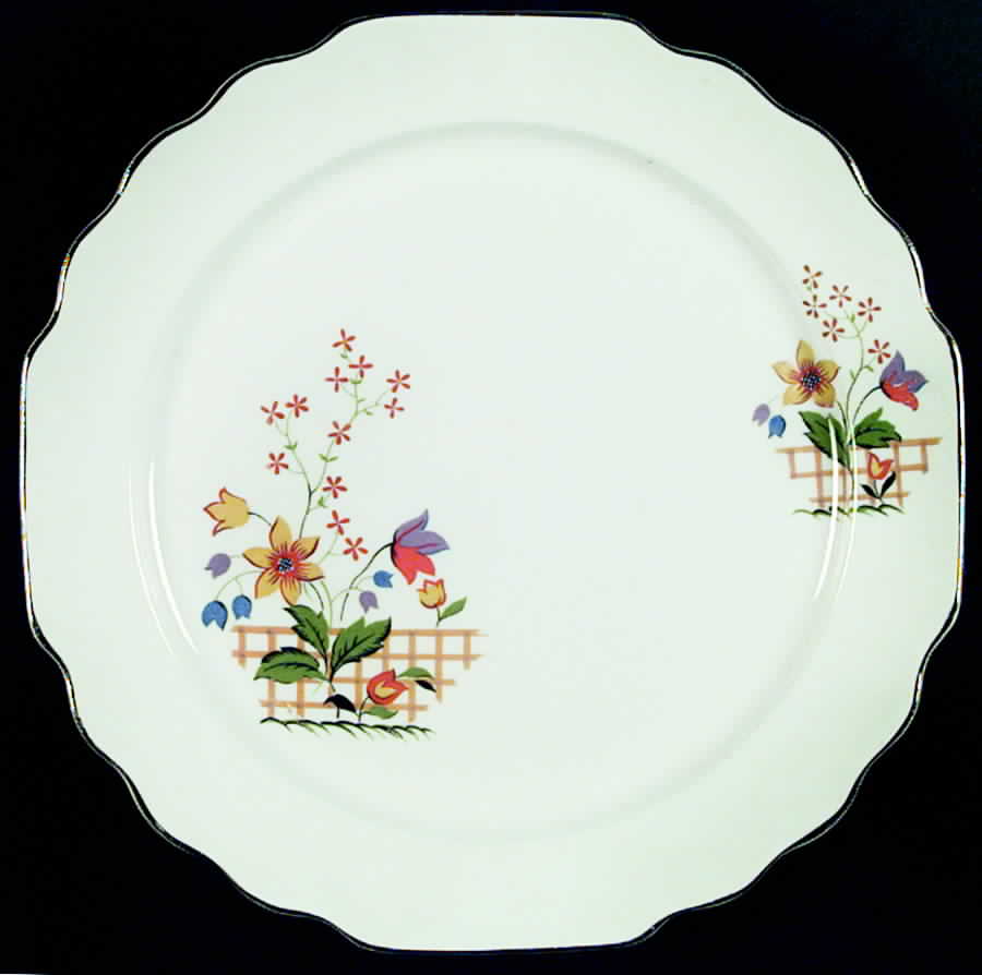 Gaylea (Lido, White) Dinner Plate by WS George-1