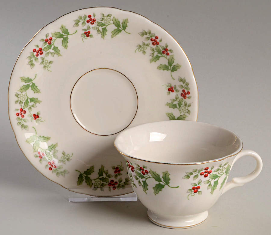 GID35 Footed Cup & Saucer Set by Gibson Designs-1