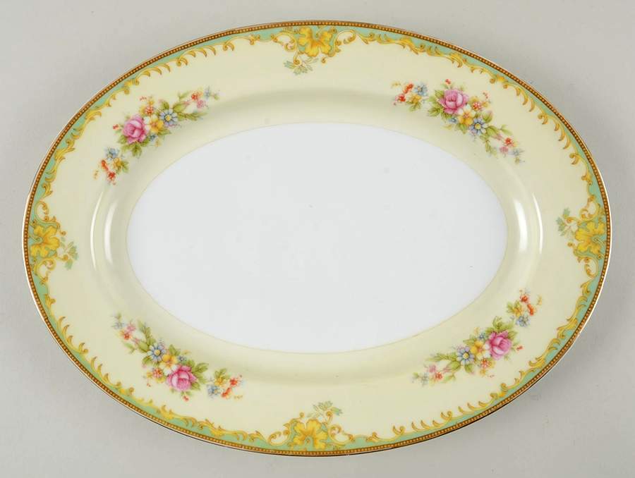 GOC21 12" Oval Serving Platter by Gold China-1