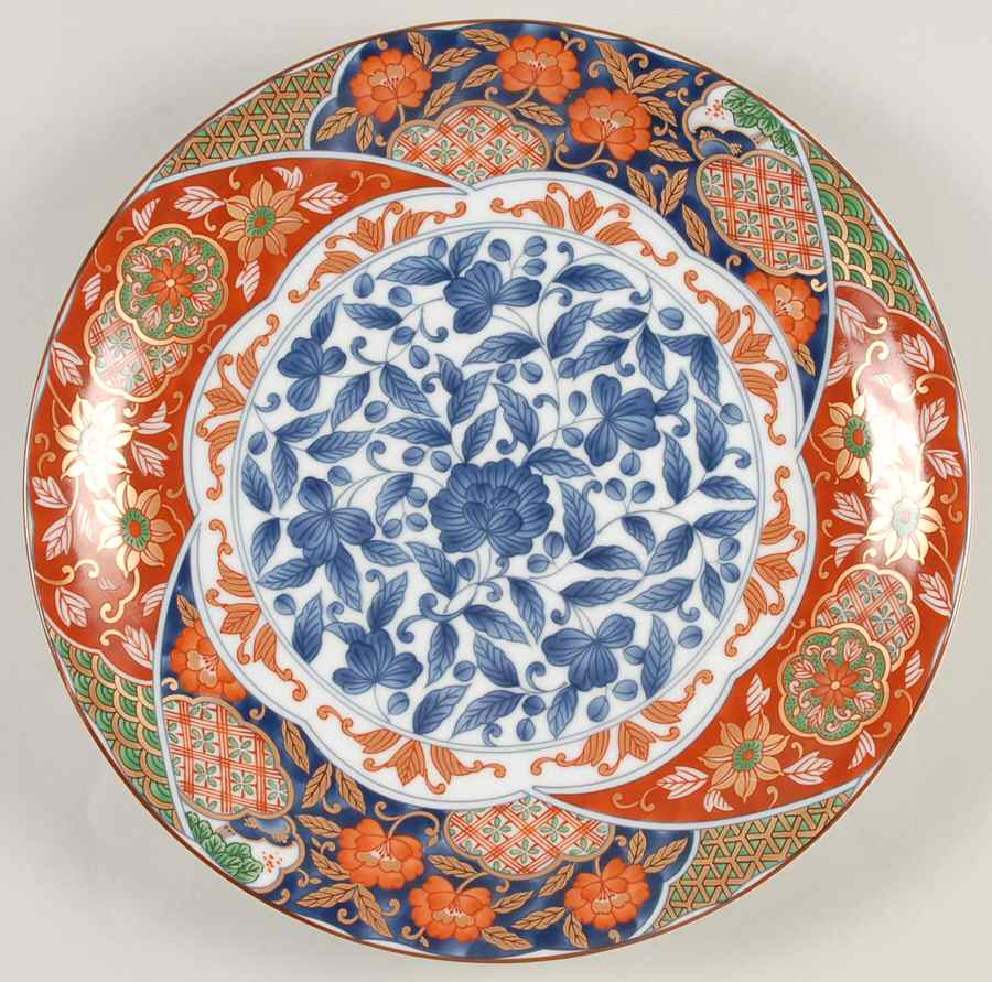 Karakusa Dinner Plate by Gumps-1
