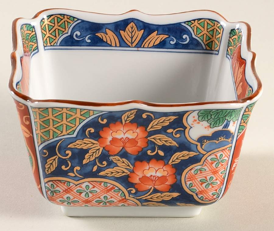 Karakusa 4" Square Mini Bowl by Gumps-1