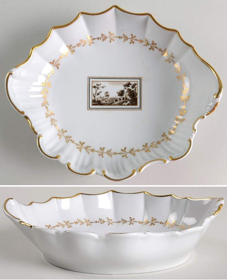 Fiesole (Italian Scene) Hors d'Oeuvre Tray by Ginori 1735-1