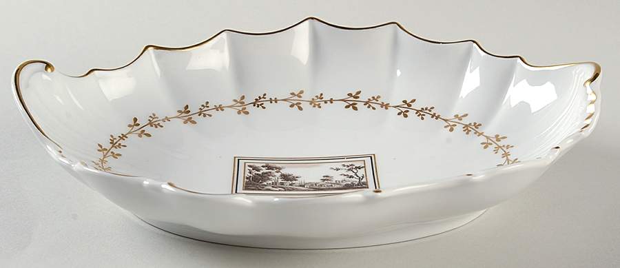 Fiesole (Italian Scene) Hors d'Oeuvre Tray by Ginori 1735-1