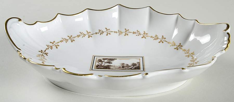 Fiesole (Italian Scene) Hors d'Oeuvre Tray by Ginori 1735-1
