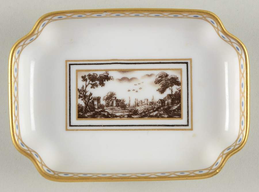 Fiesole (Italian Scene) Silver Tray by Ginori 1735-1