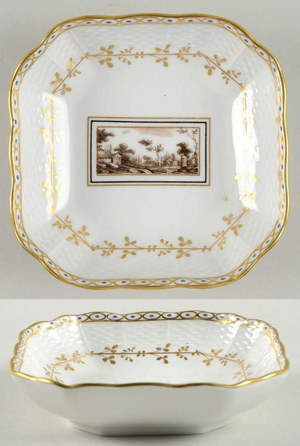 Fiesole (Italian Scene) Individual Bon Bon by Ginori 1735-1