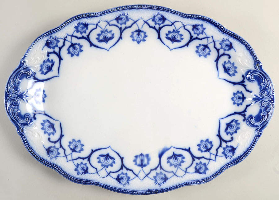 Haddon 18" Oval Serving Platter by Grindley-1