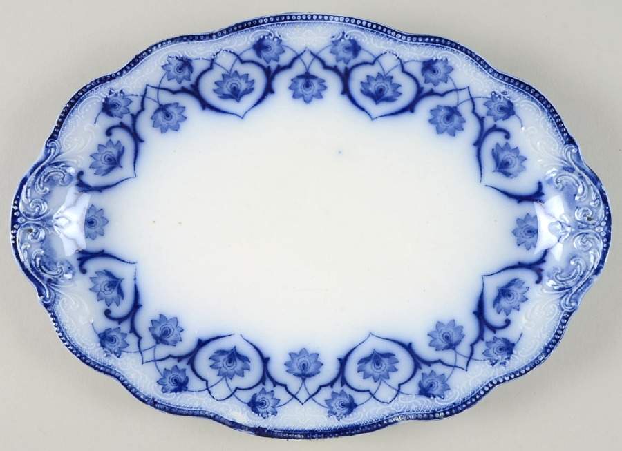 Haddon 12" Oval Serving Platter by Grindley-1