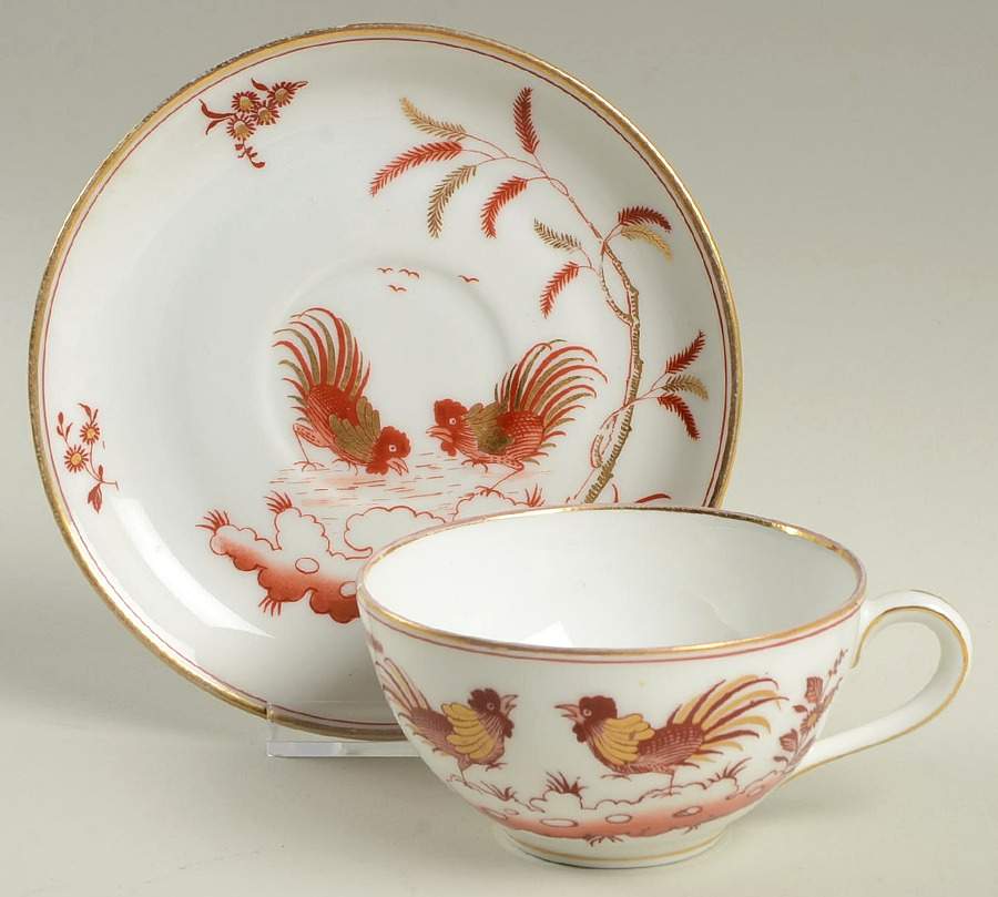 Siena Rust (smooth, Rim) Flat Cup & Saucer Set by Ginori 1735-1