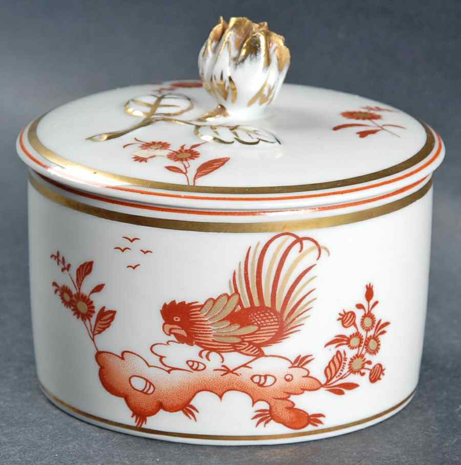 Siena Rust (smooth, Rim) Trinket Box with Lid by Ginori 1735-1