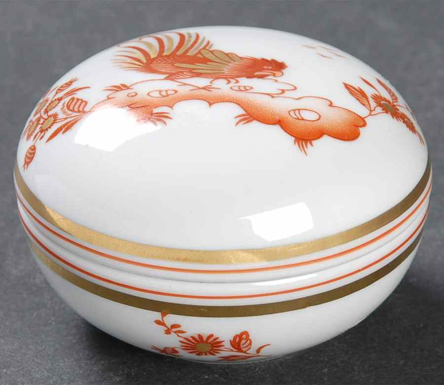 Siena Rust (smooth, Rim) 2" Round Box & Lid by Ginori 1735-1