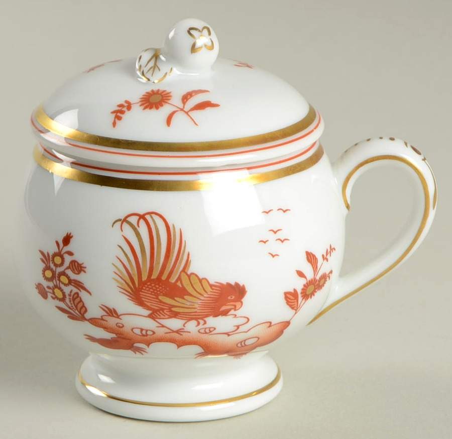 Siena Rust (smooth, Rim) 2 Pc Pot de Creme w/Lid & Base by Ginori 1735-1