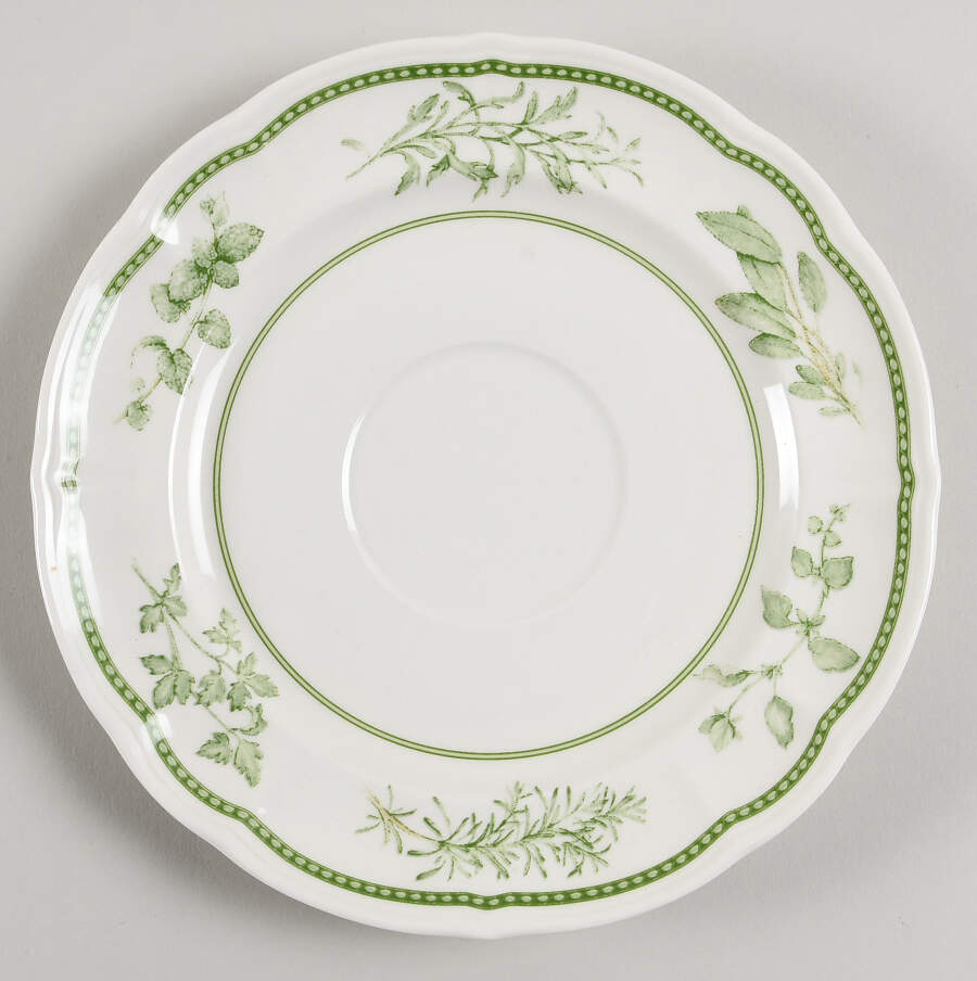 Fresh Herbs Saucer for Breakfast Cup by Ginori 1735-1