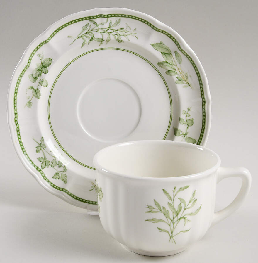 Fresh Herbs Breakfast Cup & Saucer Set by Ginori 1735-1