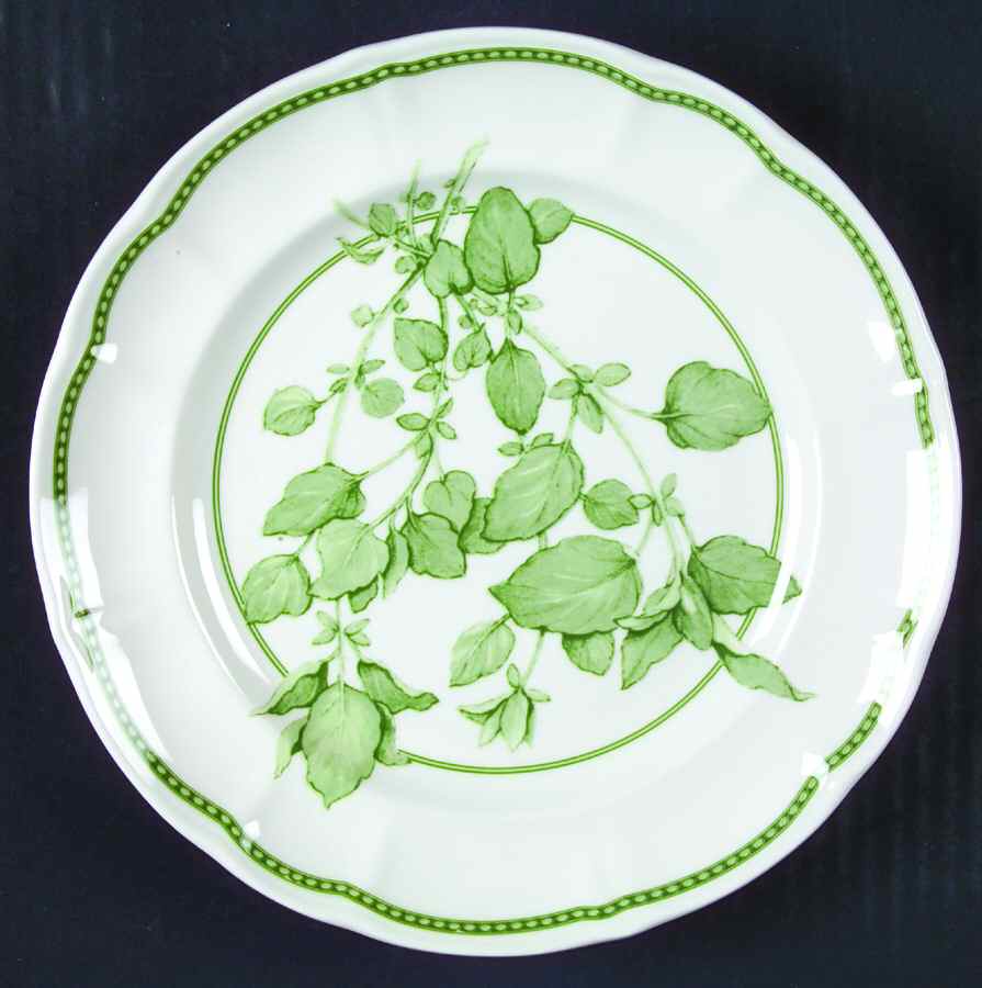 Fresh Herbs Salad Plate by Ginori 1735-1