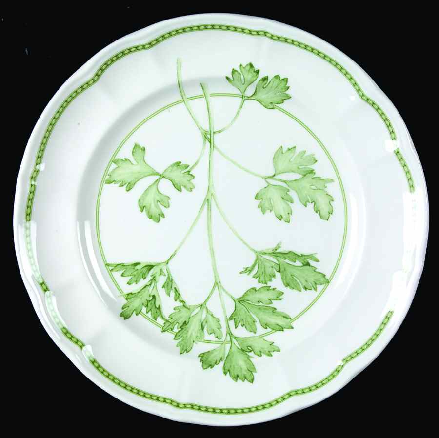 Fresh Herbs Salad Plate by Ginori 1735-1