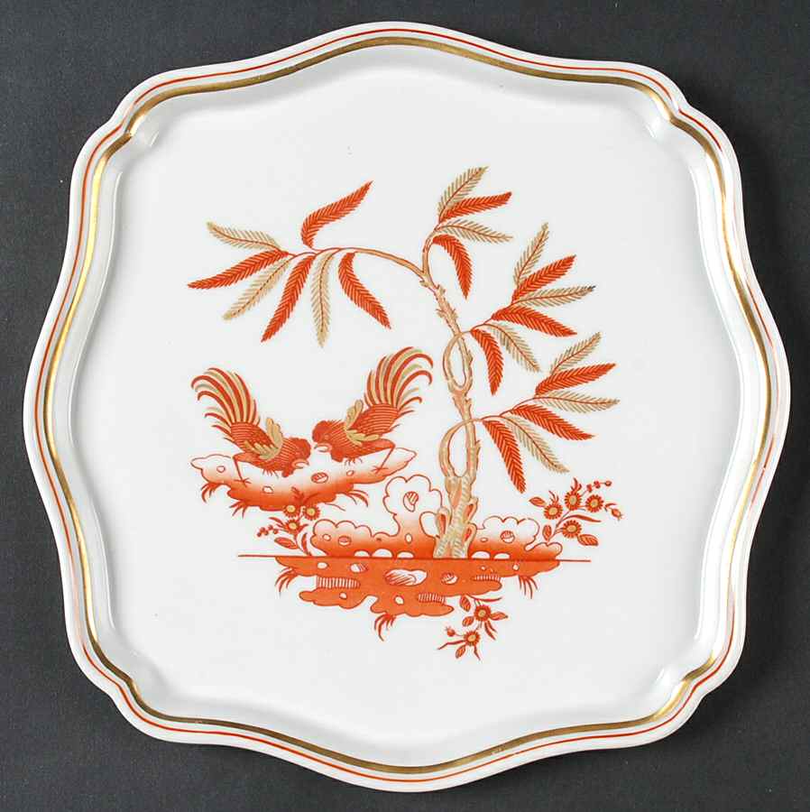 Siena Rust (Scalloped, Antico Doccia) Tray by Ginori 1735-1