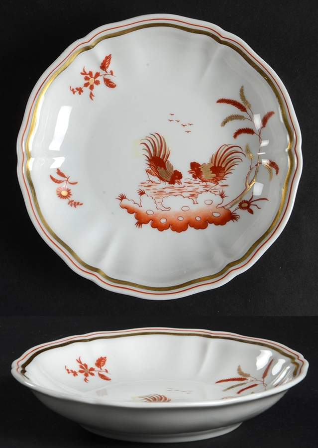 Siena Rust (Scalloped, Antico Doccia) 5" Round Tray by Ginori 1735-1