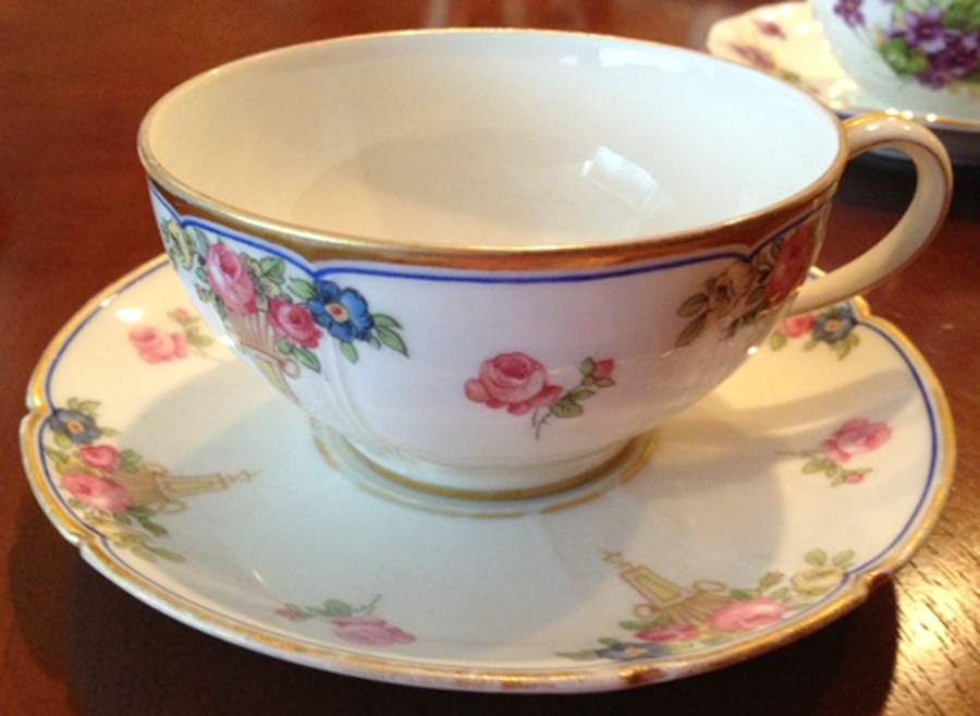 GDA138 Footed Cup & Saucer Set by Gerard, Dufraisseix & Abbot-1