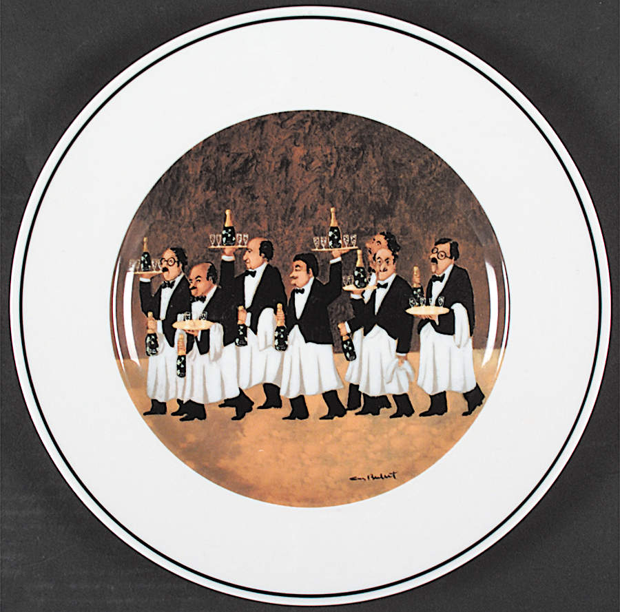 Charge of The Bottle Brigade, The Service Plate (Charger) by Guy Buffet-1