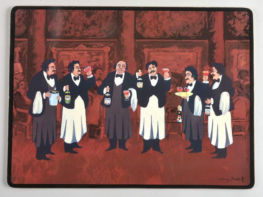 Charge of The Bottle Brigade, The Corkboard Placemat by Guy Buffet-1