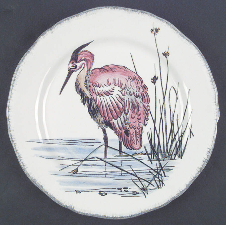 Les Grands Oiseaux Dinner Plate by Faiencerie De Gien-1