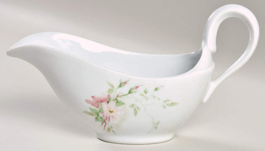 Imperatrice Rose Gravy Boat by Galerie de France-1