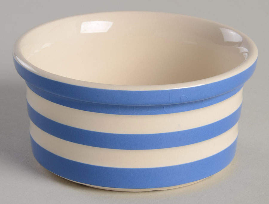 Cornish Blue Cream Cornishware Ramekin by T G Green (England)-1