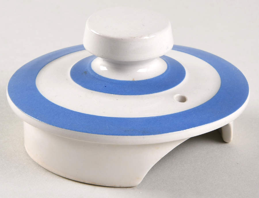 Cornish Blue Cream Cornishware Lid for Coffee Pot by T G Green (England)-1
