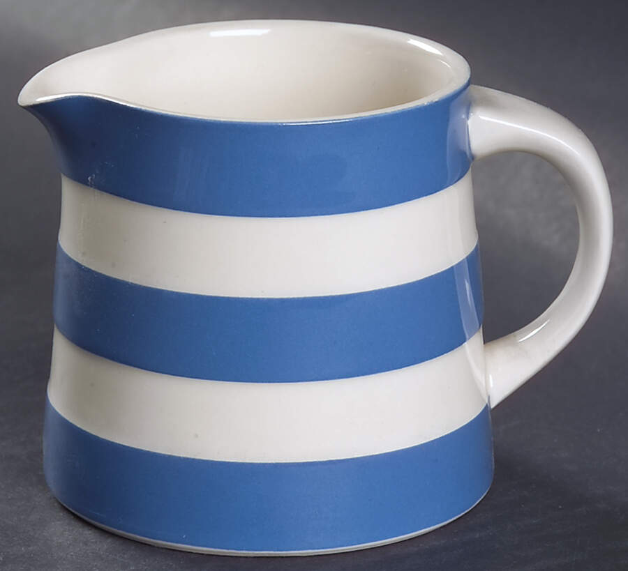 Cornish Blue Cream Cornishware Creamer by T G Green (England)-1