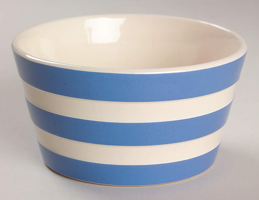 Cornish Blue Cream Cornishware Open Sugar Bowl by T G Green (England)-1