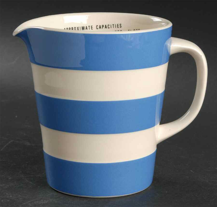 Cornish Blue Cream Cornishware Jug by T G Green (England)-1